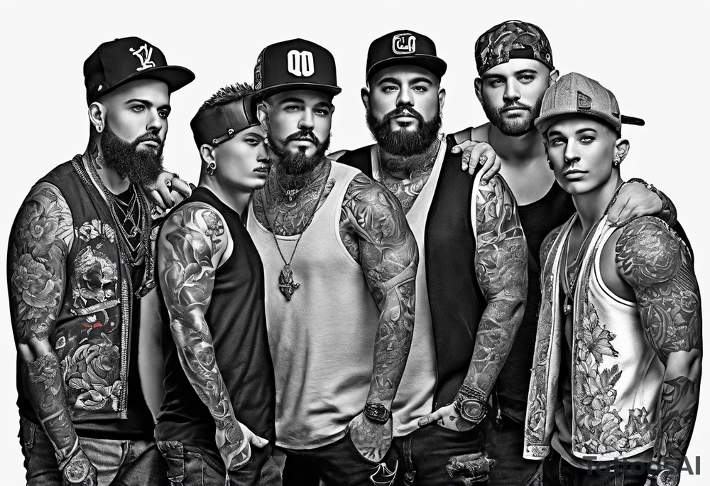 this is about friendship. 10 friends, all men, from cherry hill, new jersey. tattoo idea