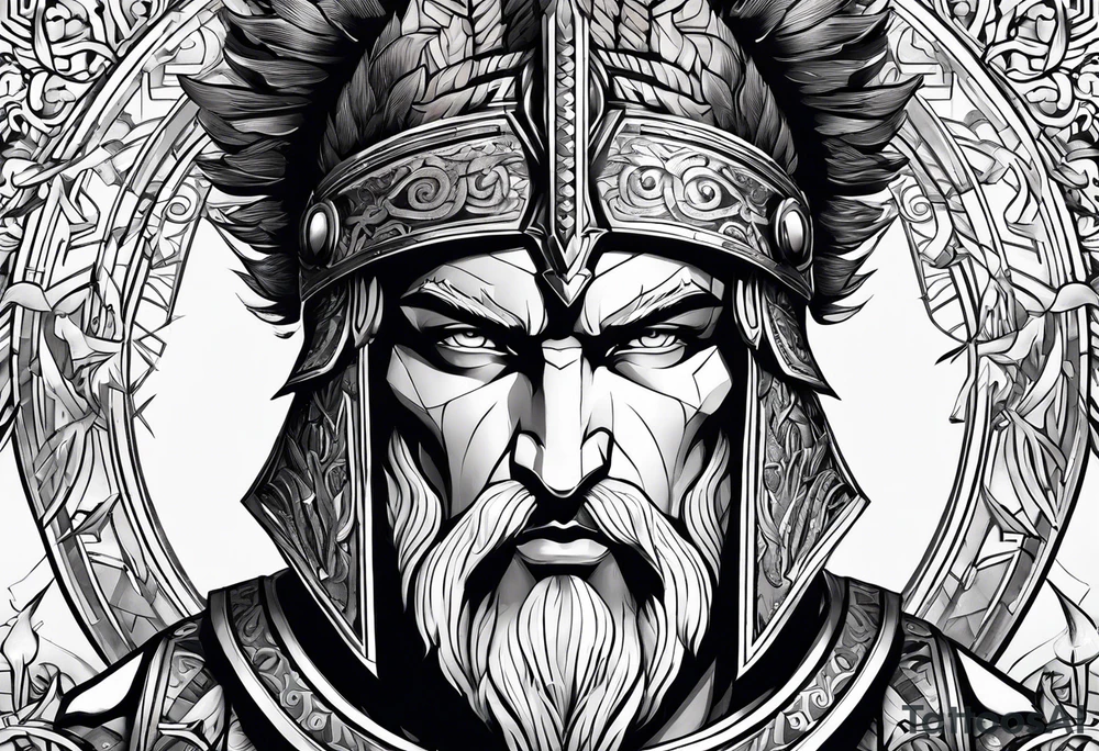 greek god ares tattoo idea