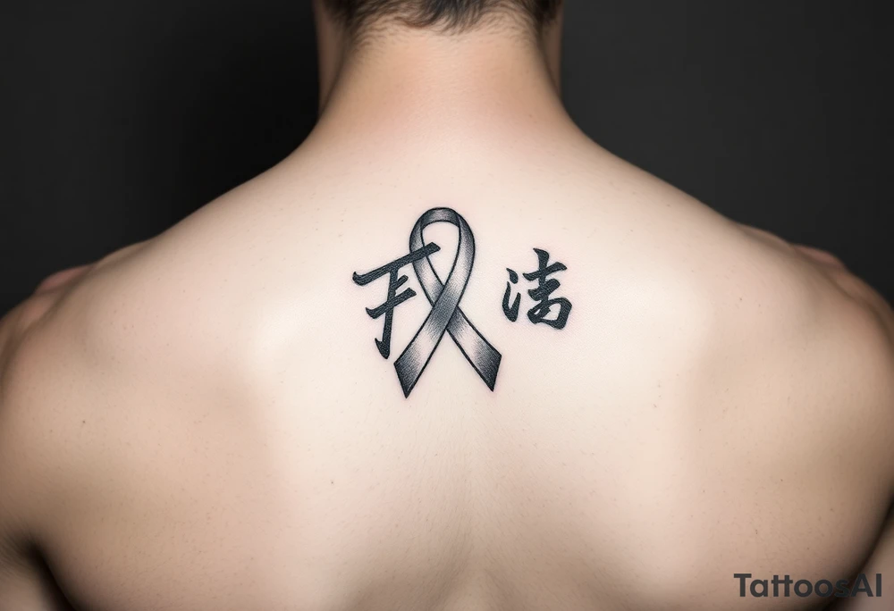 Fu(cancer ribbon)
Cancer cursive writing tattoo idea