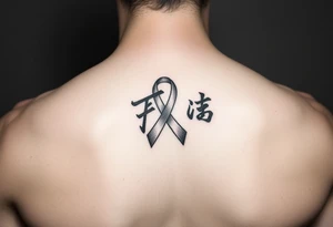 Fu(cancer ribbon)
Cancer cursive writing tattoo idea