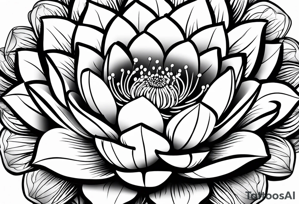 Lotus flower tattoo idea