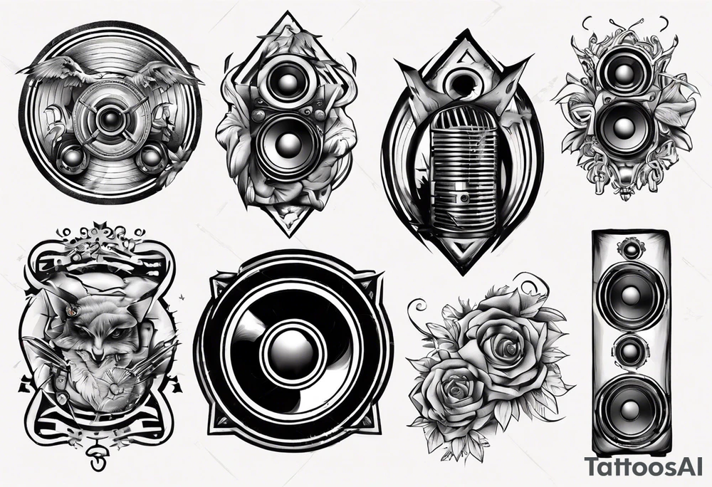 speaker tattoo idea