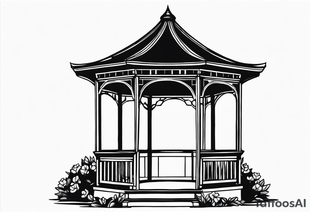 Dark gazebo tattoo idea