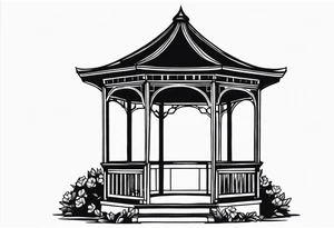 Dark gazebo tattoo idea