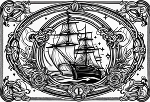 rope frame tattoo idea