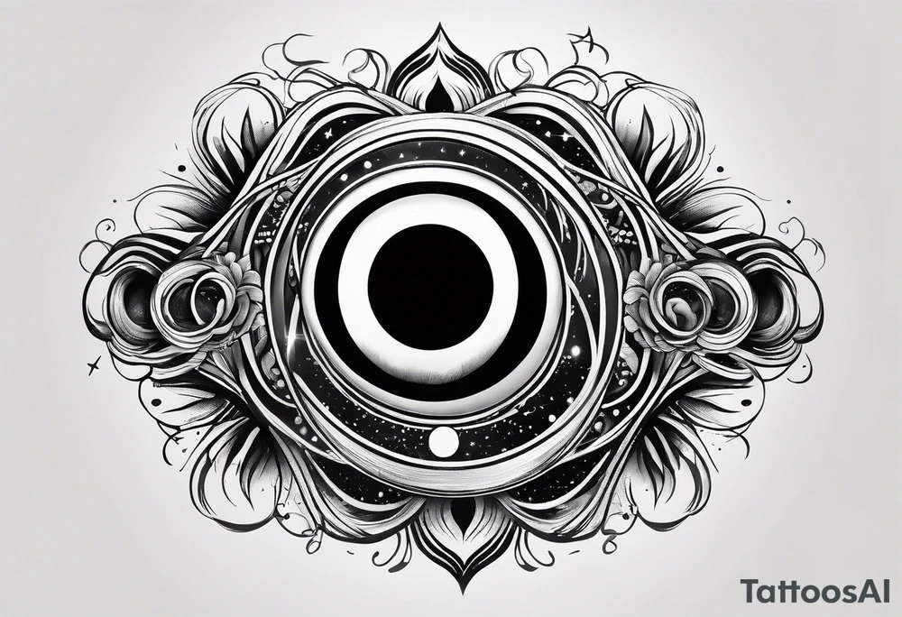 infinity symbol as a black hole tattoo idea