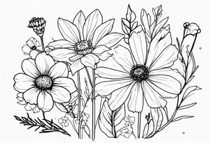 wildflowers tattoo idea
