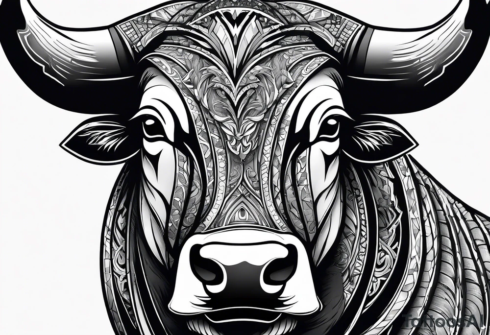 Nvidia geforce claw morphing into an aggressive bull tattoo idea Nvidia geforce claw morphing into an aggressive bull tattoo idea