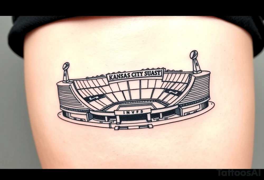 Kansas city chiefs, super bowl titles, arrowhead stadium tattoo idea