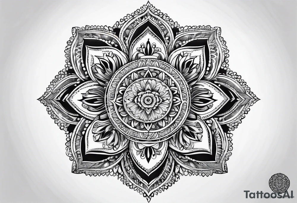 Mandala full arm tattoo idea