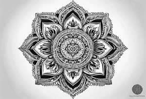 Mandala full arm tattoo idea