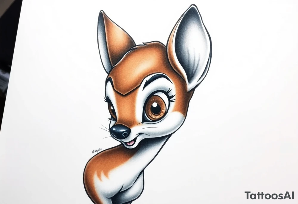 Disney bambi tattoo idea