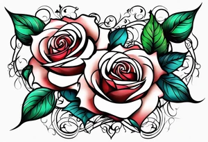 roses and thorns tattoo idea