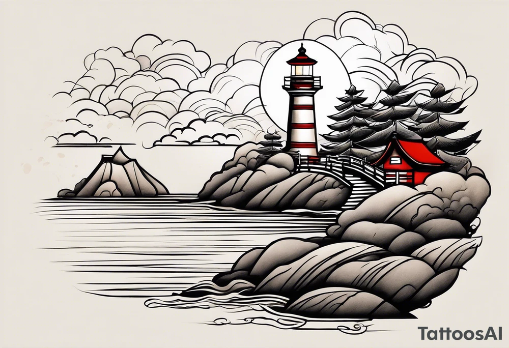 lighthouse tattoo idea