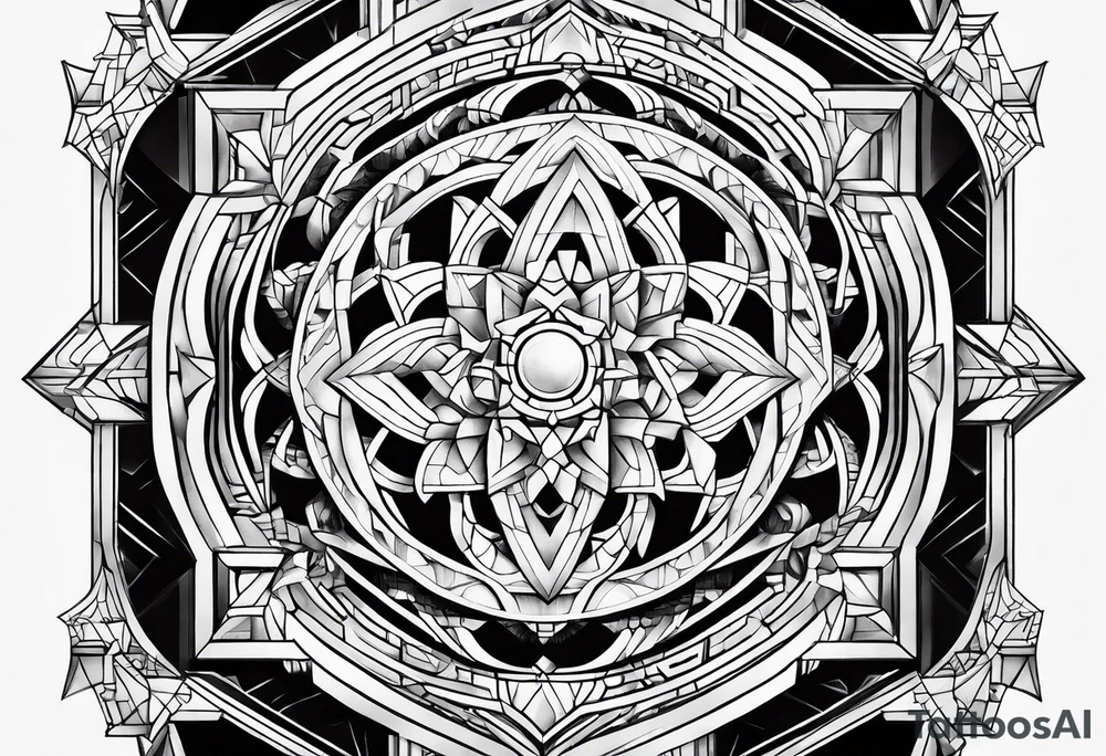 Tesseract tattoo idea