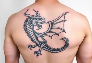 Powerful dragon tattoo idea