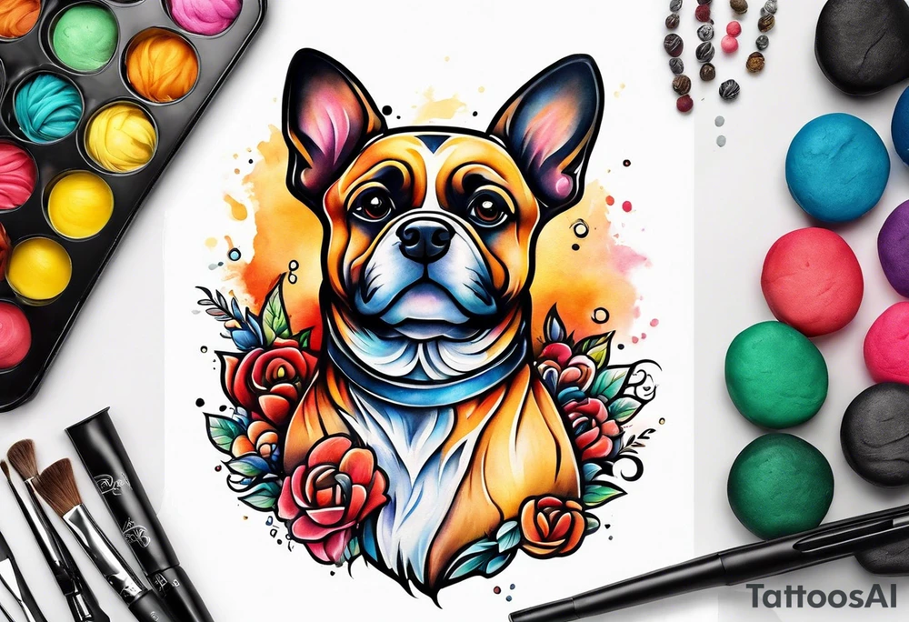 Play dough dog tattoo idea