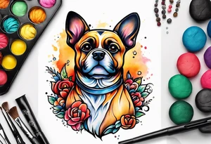 Play dough dog tattoo idea