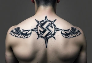 generate tattoos that are exactly similar to nazi prison gang ones, no imperfections and PNG format tattoo idea