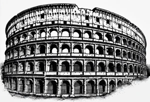 Roman colosseum tattoo idea