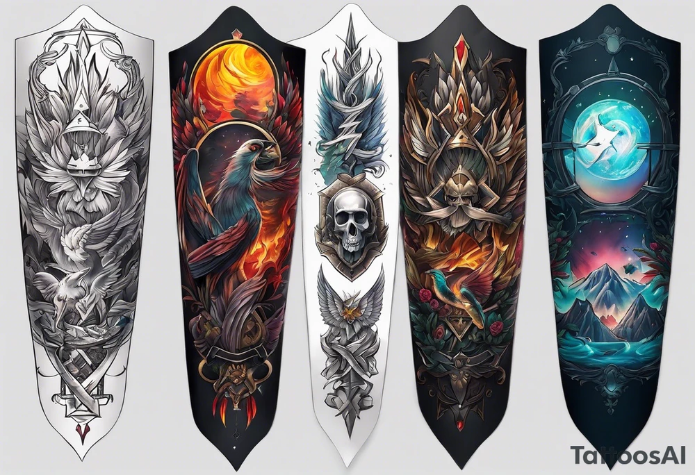 A forearm tattoo portraying salvation tattoo idea