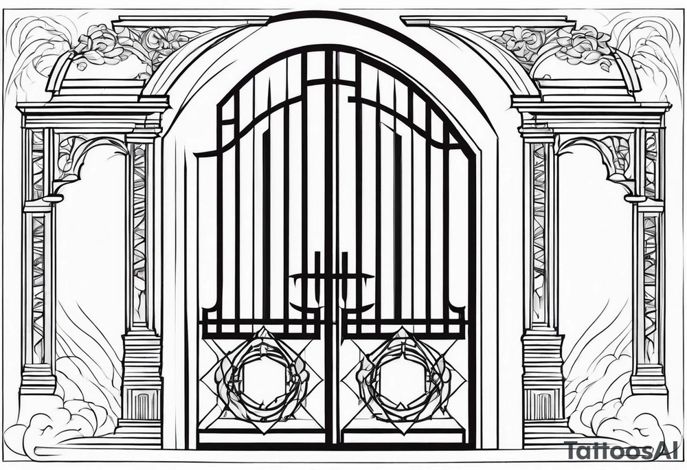 heaven gate vector tattoo idea