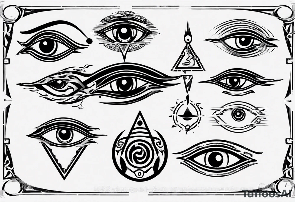 Eye of horus tattoo idea