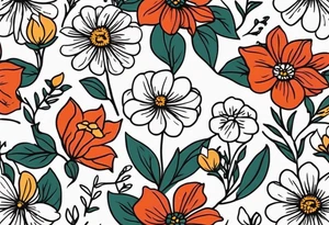 salty

vintage flowers
old school vintage simple traditional design 



bold color simple tattoo idea