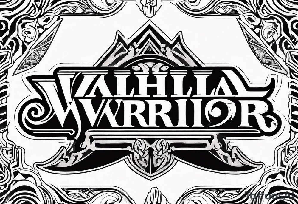Valhalla  warrior soldier tattoo idea