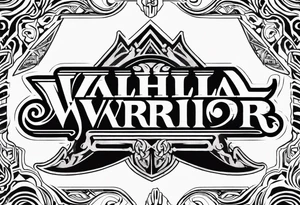 Valhalla  warrior soldier tattoo idea