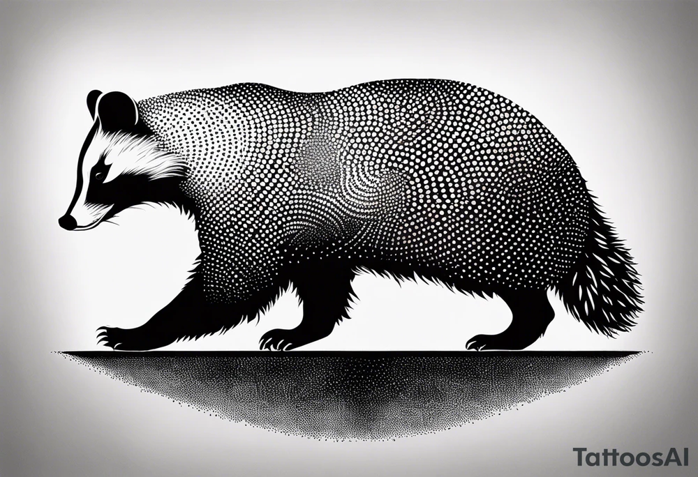 holy badger tattoo idea