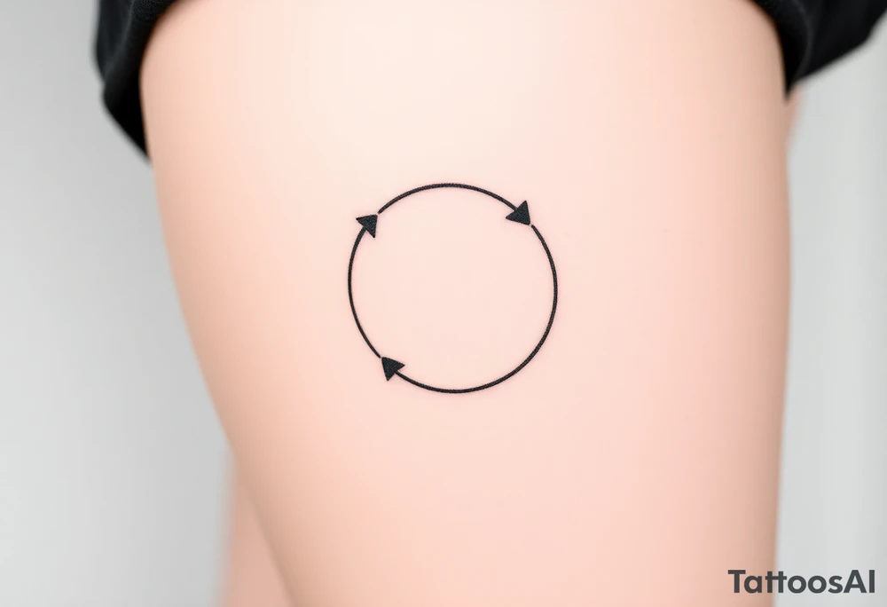 Rewind symbol is the circle include the play pause and stop inside the circle tattoo idea
