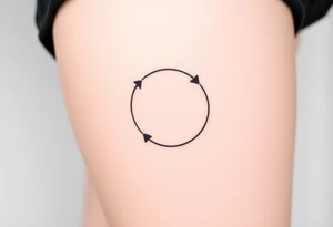 Rewind symbol is the circle include the play pause and stop inside the circle tattoo idea