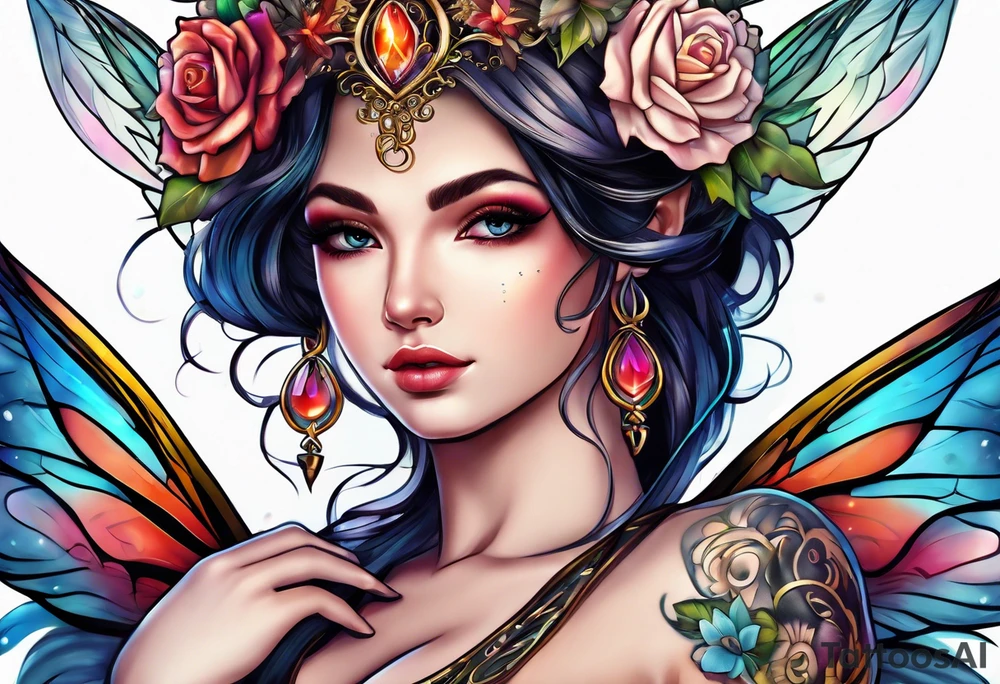 fairy godesss tattoo idea