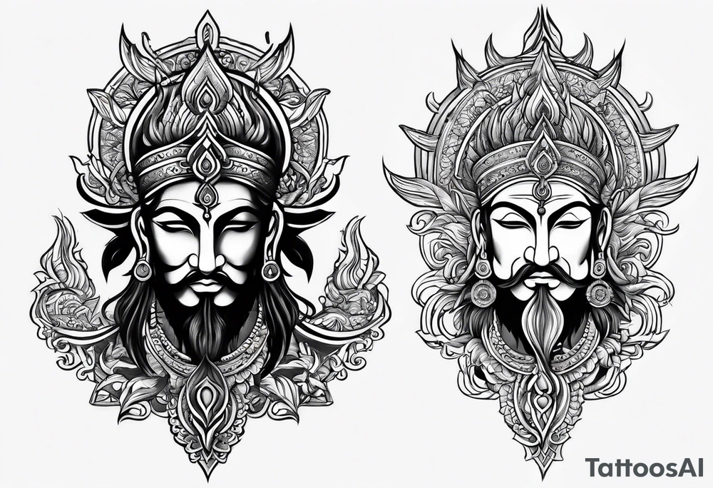 Trident(trishul) tattoo idea