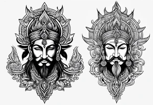 Trident(trishul) tattoo idea