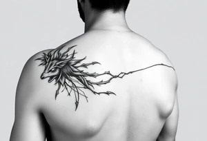timeline that is thin and wraps around arm from wrist all the way to the top of the shoulder tattoo idea