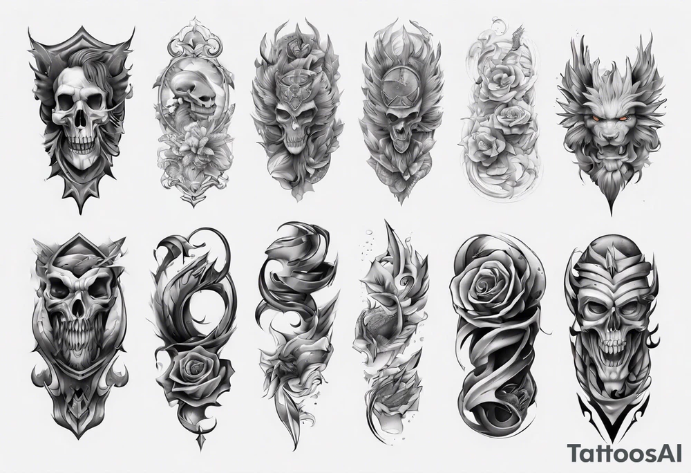 men's sleeve tattoo idea