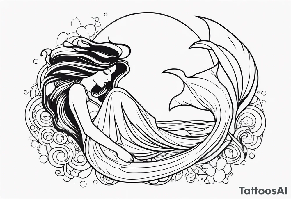 Mermaid tattoo idea