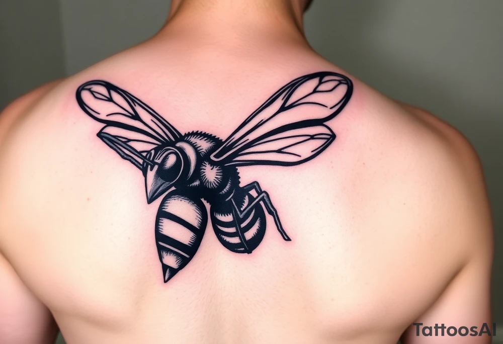 Fierce Hornet flying tattoo idea