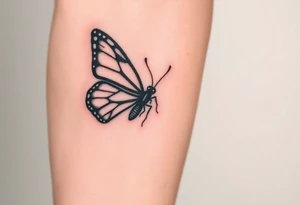 Rip autumn beloved wife butterfly's beach tattoo idea