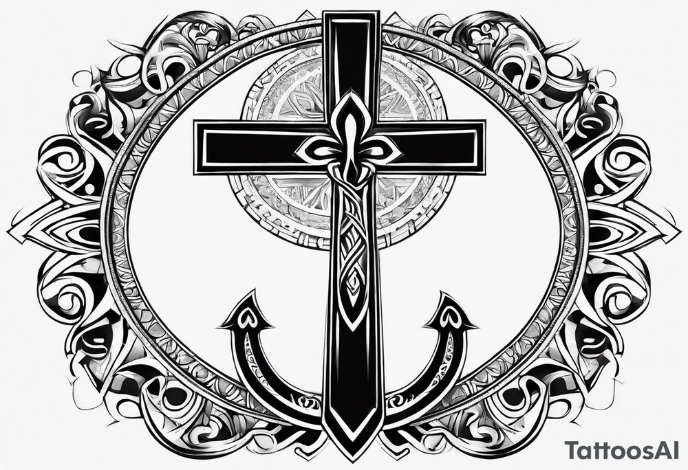 ankh for whole arm tattoo idea