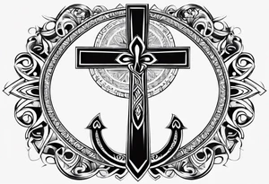 ankh for whole arm tattoo idea