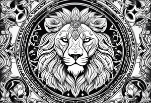 leo zodiac symbols tattoo idea