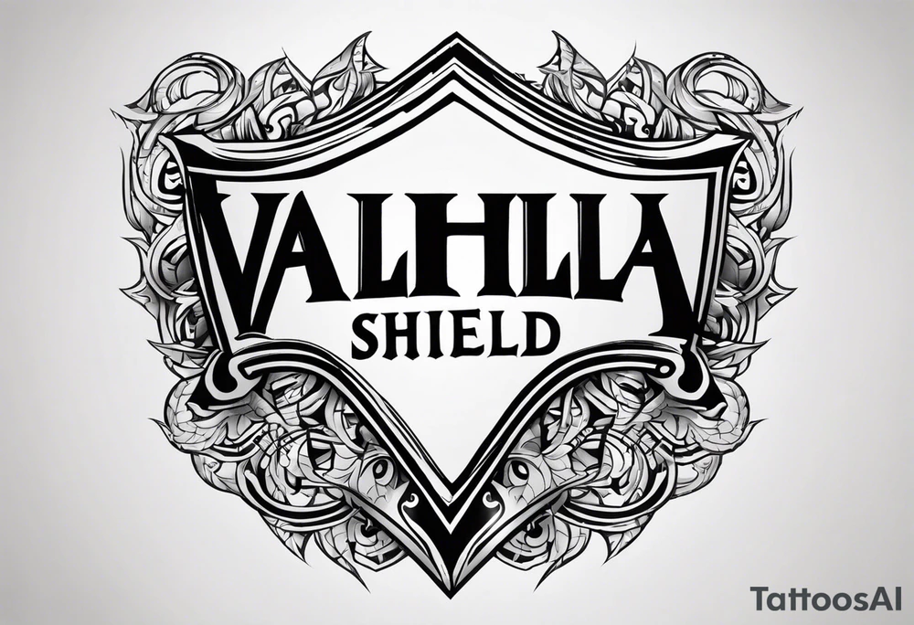 Valhalla shield tattoo idea