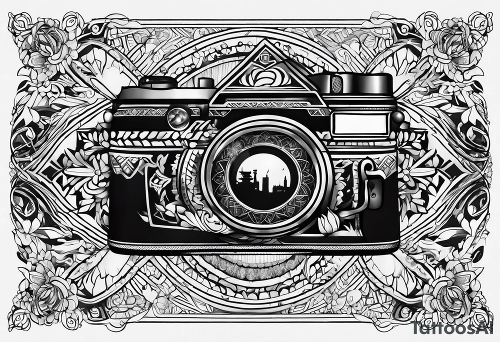 Something that describes a love for travel simple tattoo idea
