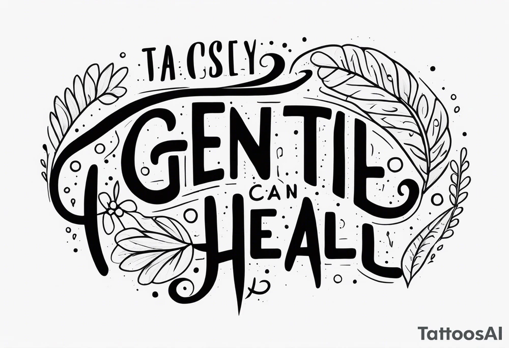 A gentle touch can heal tattoo idea