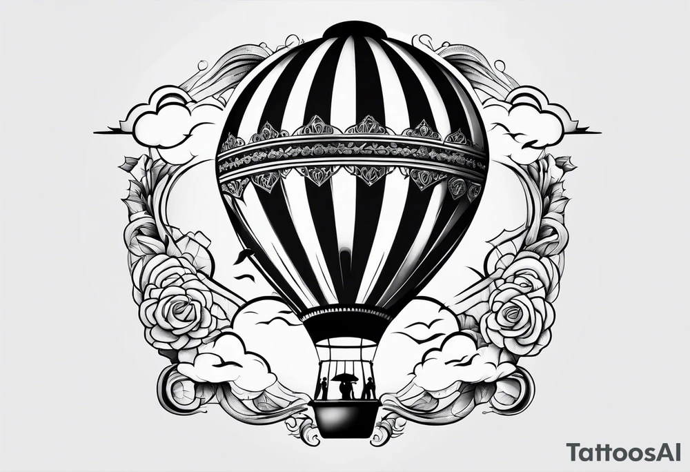 hotballoon ornemental tattoo idea
