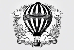 hotballoon ornemental tattoo idea