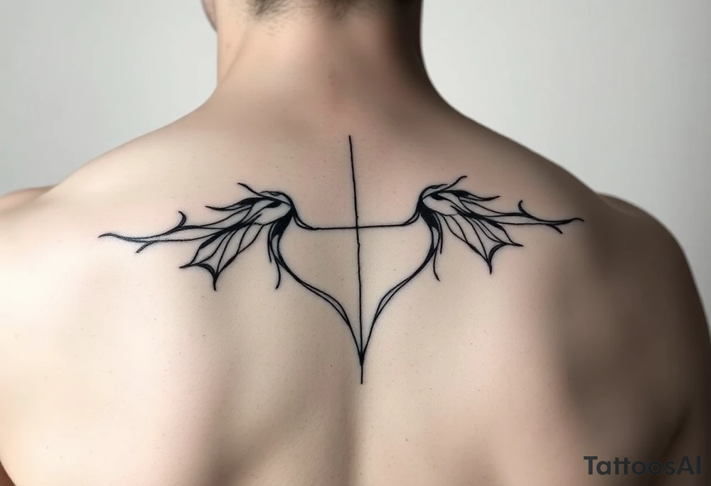 Simple abstract feminine tattoo tattoo idea